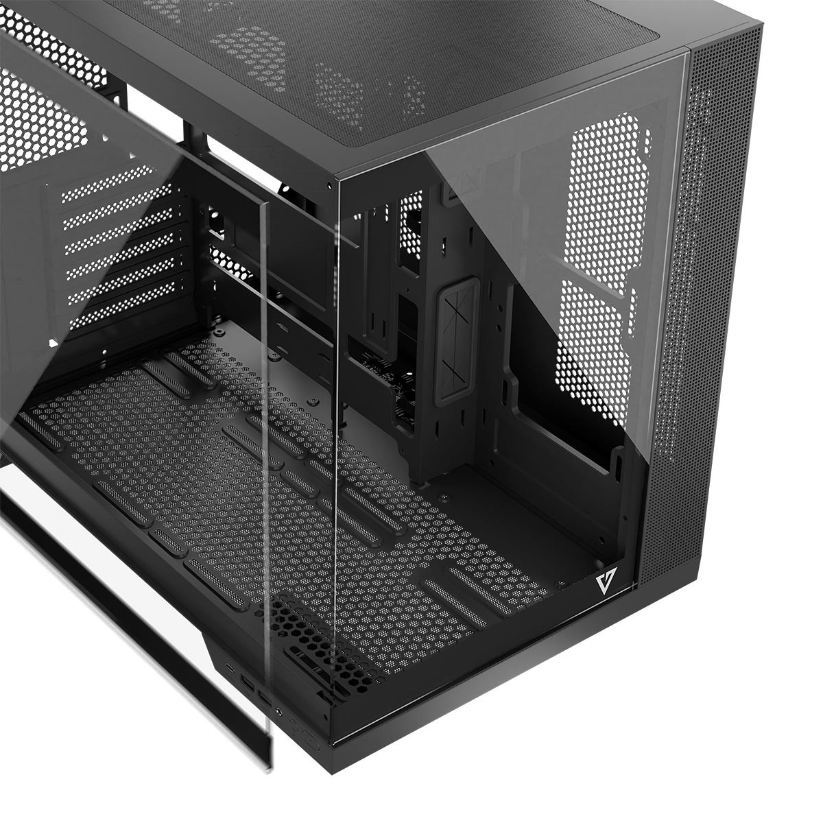 MODECOM OBUDOWA VOLCANO PANORAMA APEX ARGB 5F MIDI BLACK - zdjęcie 6