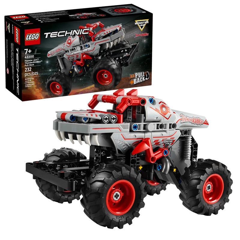 LEGO TECHNIC 42200 Monster Jam™ ThunderROARus™ z napędem typu pull-back - zdjęcie 1