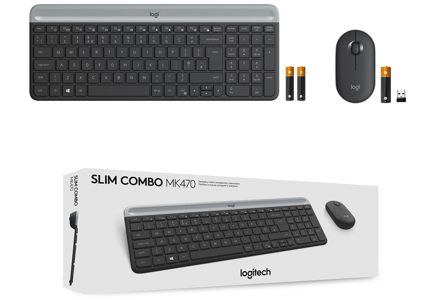 Wireless Keyboard and Mouse Combo MK470 GRAPHITE - zdjęcie 2