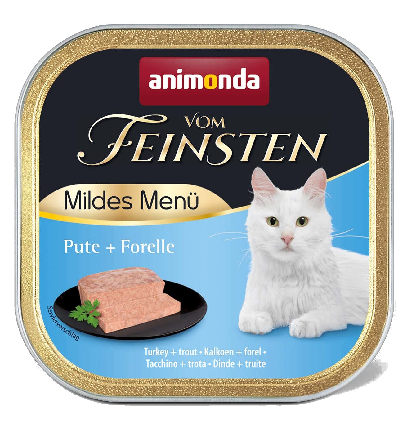 ANIMONDA Vom Feinsten Mildes Menu Indyk i pstrąg - mokra karma dla kota - 100g - zdjęcie 1