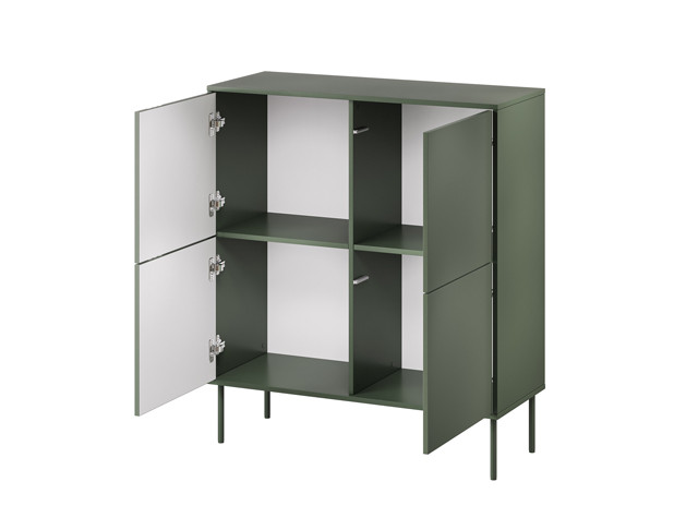 Komoda 4D TRESSE 100x40x110 zieleń mat - zdjęcie 3