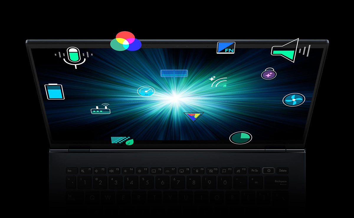 ASUS Vivobook 18 M1807HA-S8027 Ryzen 7 260 18.4" WUXGA IPS-level 144Hz 300nits AG 16GB DDR5 SSD512 Radeon 780M WLAN+BT Cam1080p 70WHrs NoOS Quiet Blue - zdjęcie 14