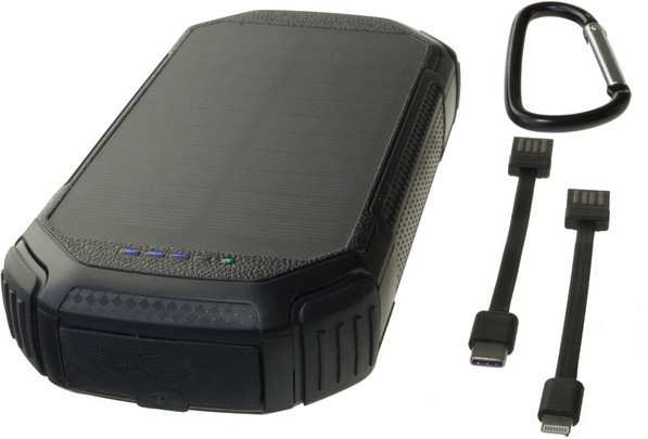 POWERNEED ŁADOWARKA SOLARNA CZARNA S20000C - zdjęcie 4