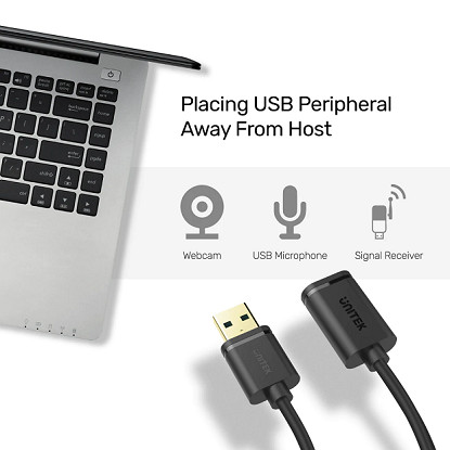 UNITEK PRZEDŁUŻACZ USB 3.0 AM-AF 1,5M, Y-C458GBK - zdjęcie 1