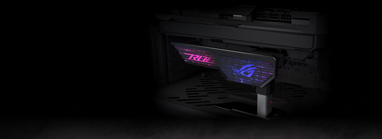 Uchwyt na kartę ASUS XH01 ROG HERCULX - zdjęcie 2