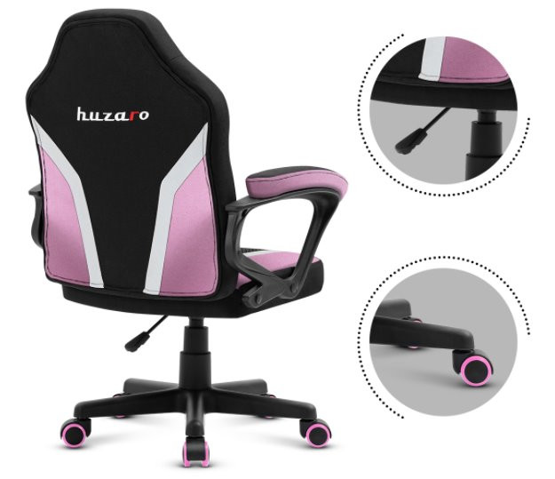 Fotel gamingowy dla dziecka HZ-Ranger 1.0 pink msh - zdjęcie 5