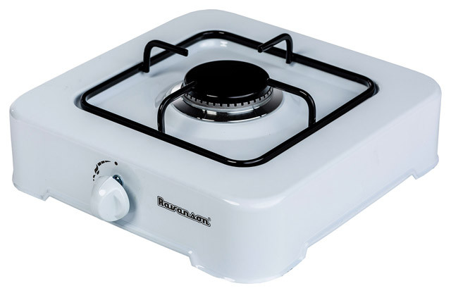 Kuchenka gaz 1-palnikowa Ravanson K-01T (biały) - zdjęcie 1