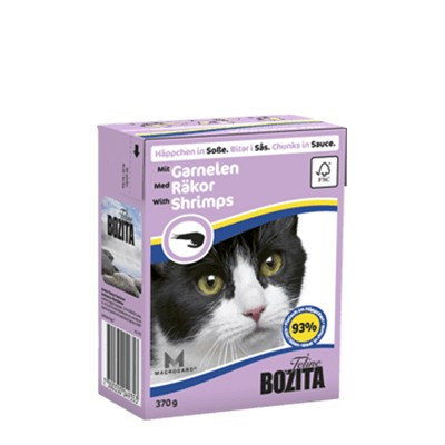 BOZITA Krewetki w sosie - mokra karma dla kota - 4x370g - zdjęcie 1