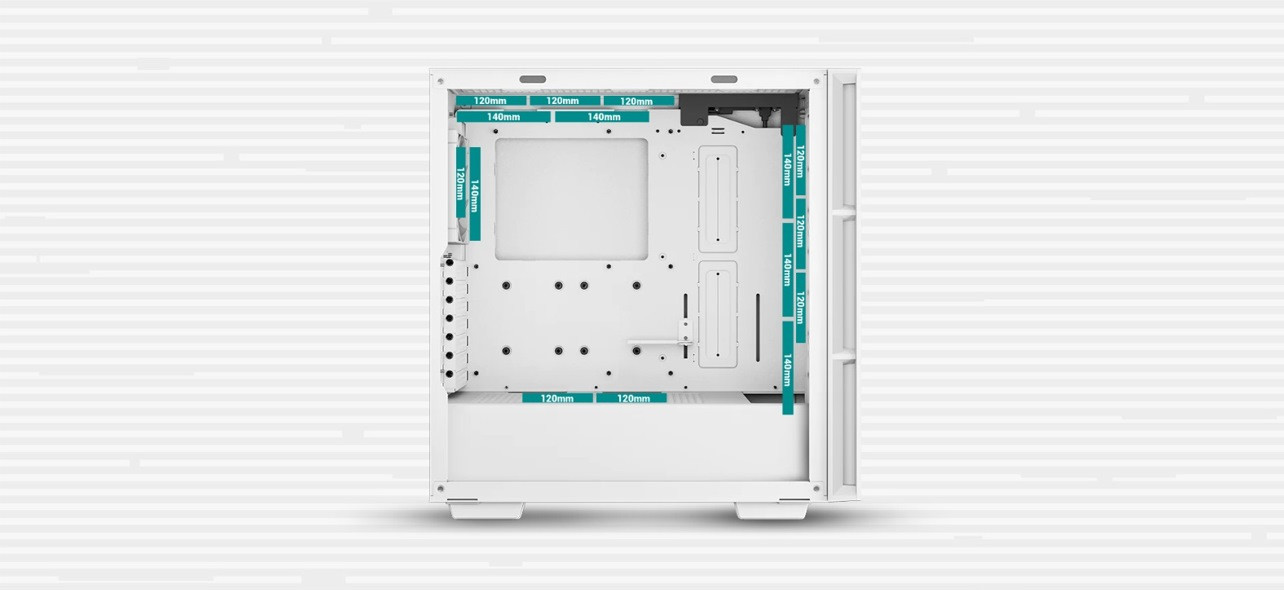 Obudowa DeepCool CH560 WH (R-CH560-WHAPE4-G-1) - zdjęcie 4