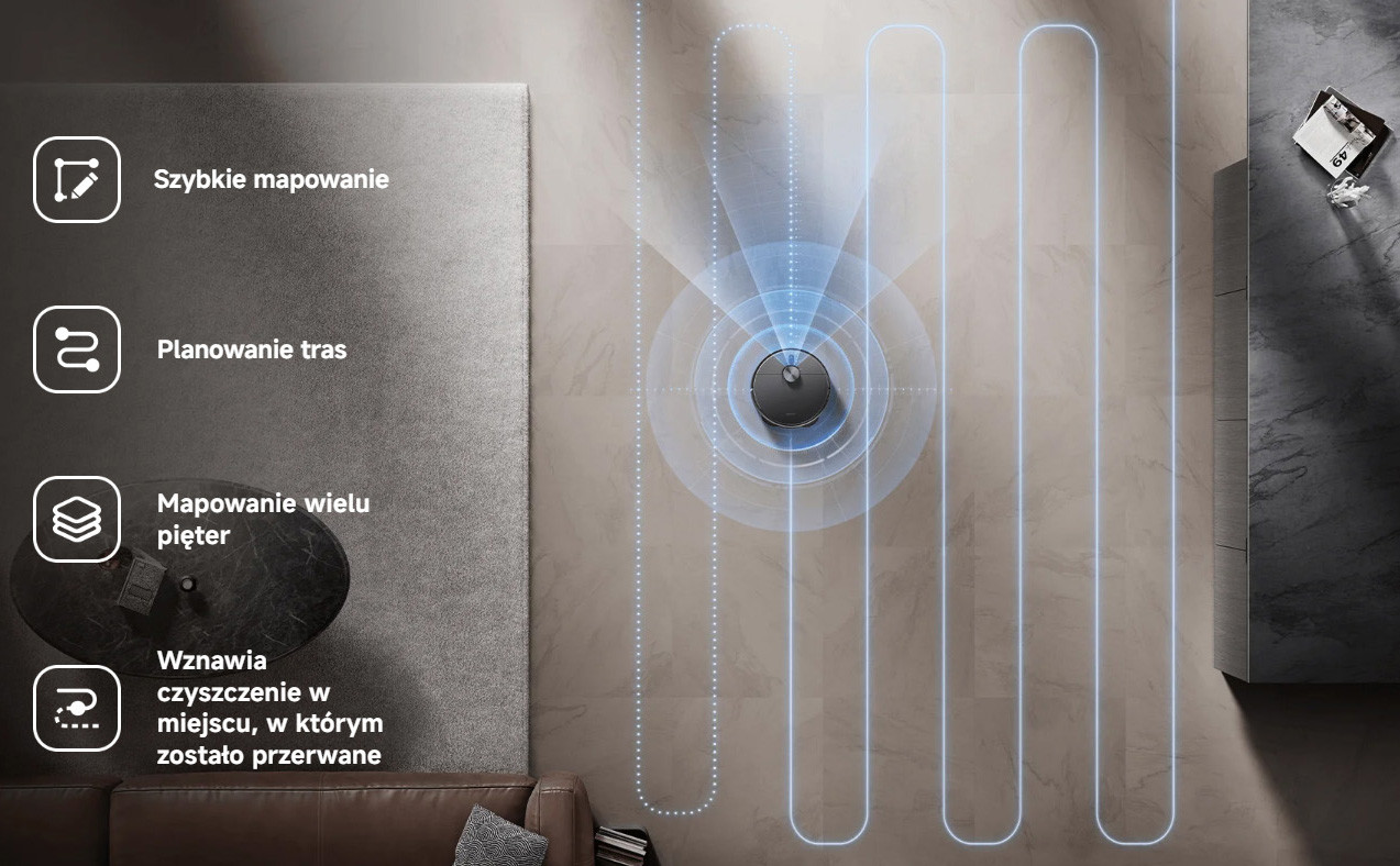 Robot sprzątający Xiaomi X20 Max (czarny) - zdjęcie 21