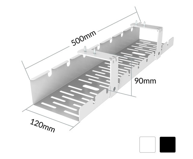 Organizer kabli do biurka ACTIVEJET CMP502 biały - zdjęcie 6