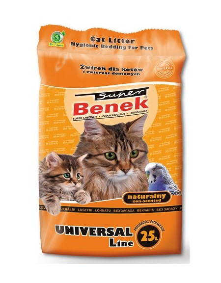 CERTECH Super Benek Uniwersalny Naturalny - żwirek dla kota zbrylający 25 l - zdjęcie 1