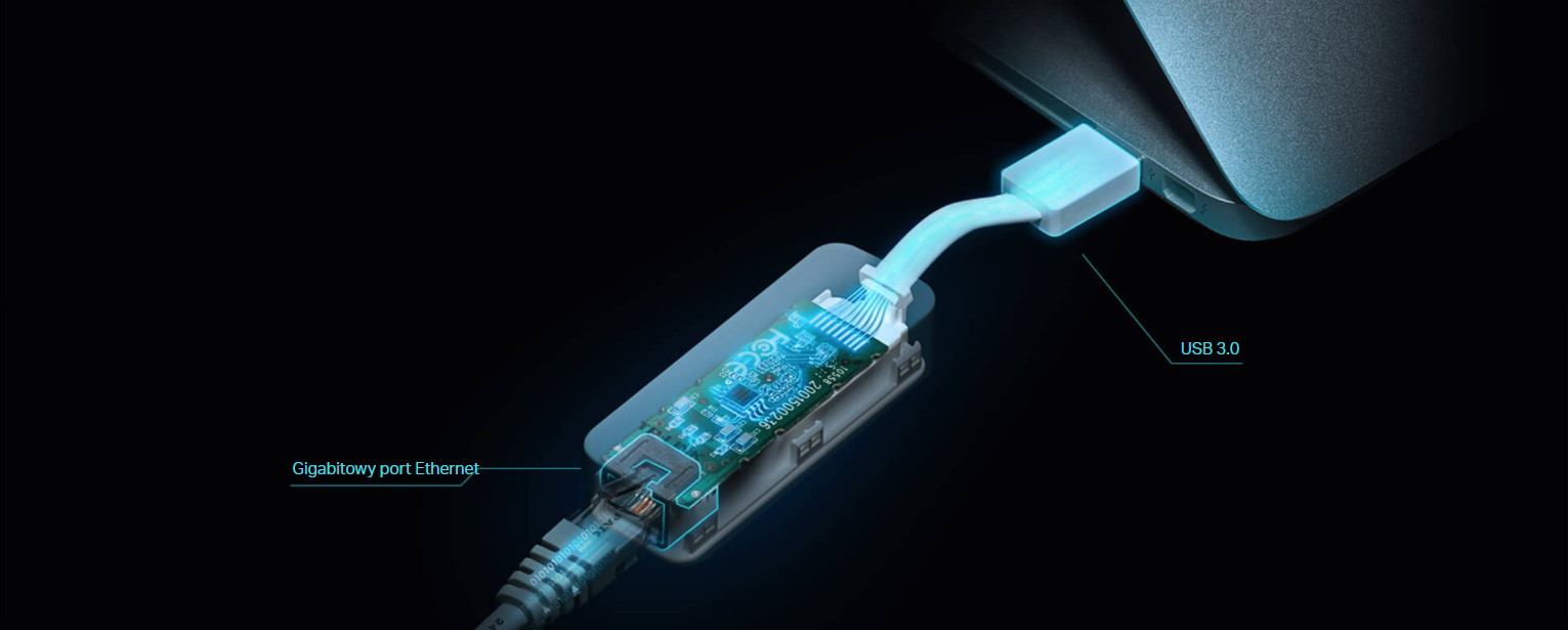 TP-Link UE300 USB 3.0 to Gigabit ethernet RJ45 10/100/1000Mbps - zdjęcie 1
