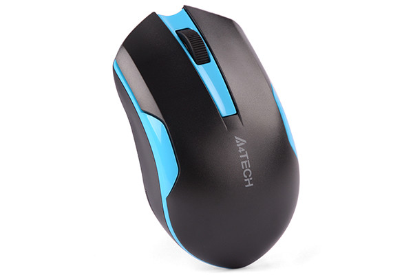 Mysz A4TECH V-TRACK G3-200N-1 Black+Blue WRLS - zdjęcie 1