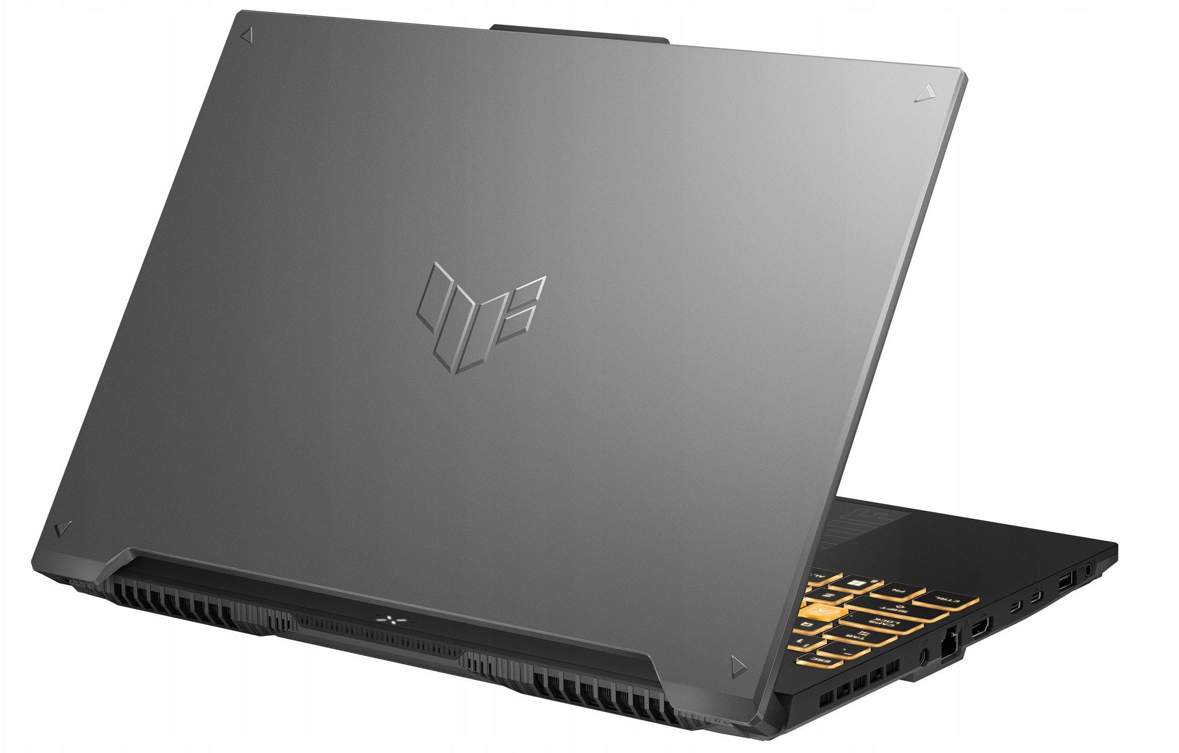 ASUS TUF Gaming F16 FX607VU-I5085 Core 5 210H 16.0"FHD+ 144Hz Value IPS-level 300nits AG 8GB DDR5 SSD512 GeForce RTX 4050_6GB WLAN+BT LAN Cam720p 56WHrs NoOS Mecha Gray - zdjęcie 5