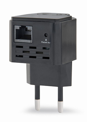 GEMBIRD WIFI REPEATER MINI B/G/N300 + RJ45, CZARNY - zdjęcie 1