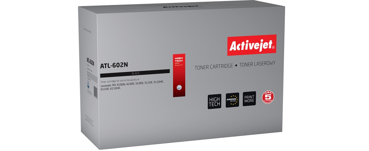 Activejet ATL-602N Toner do drukarki Lexmark, Zamiennik Lexmark 60F2H00; Supreme; 10000 stron; czarny. - zdjęcie 6