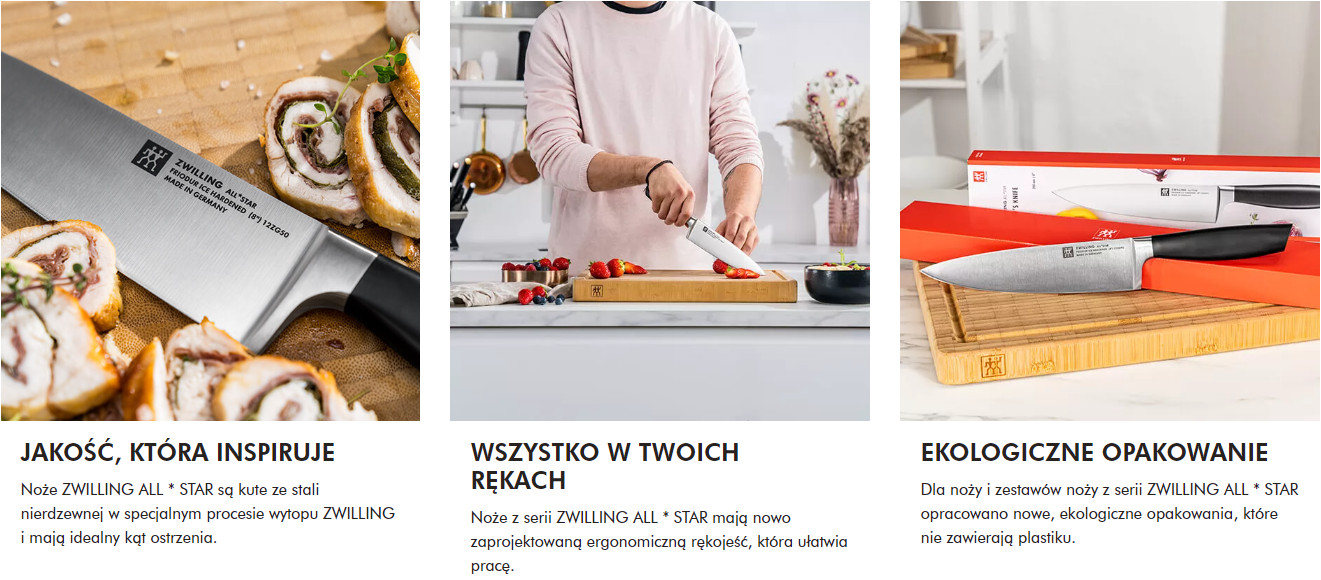 Zestaw 5 noży w bloku samoostrzącym ZWILLING All*Star 33780-500-0 - srebrny - zdjęcie 4