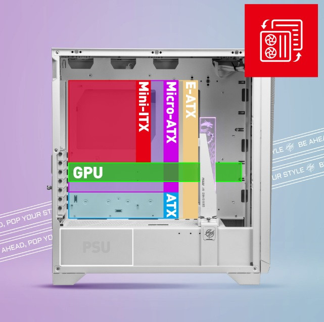 Obudowa MSI MPG GUNGNIR 300R AIRFLOW WHITE (306-7G21W21-W57) - zdjęcie 6