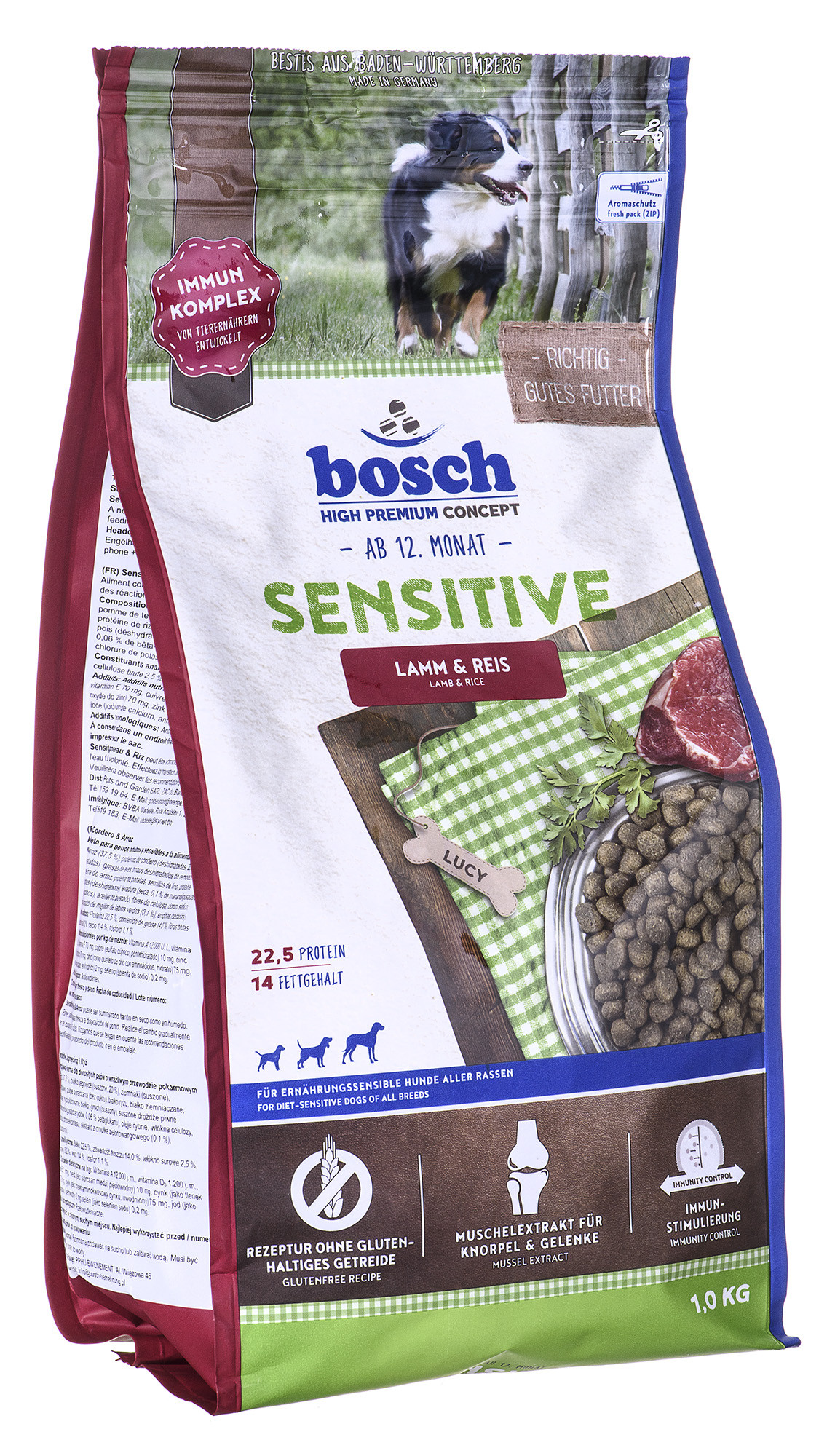 BOSCH Sensitive Lamb & Rice - karma dla psów z wrażliwym żołądkiem z jagnięciną i ryżem 1kg - zdjęcie 1