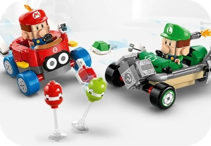 LEGO SUPER MARIO 72034 Mario Kart - Baby Mario kontra Baby Luigi - zdjęcie 4