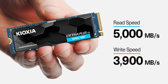 SSD KIOXIA EXCERIA PLUS G3 NVMeTM Series M.2 1000GB - zdjęcie 1