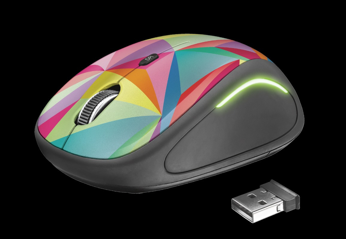 Mysz TRUST Yvi FX Wireless LED illumination Multicoloured (22337) - zdjęcie 7