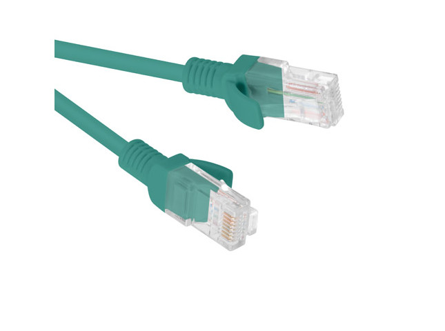 Lanberg Patchcord RJ45, kat. 5e, UTP, 20m, zielony - zdjęcie 1