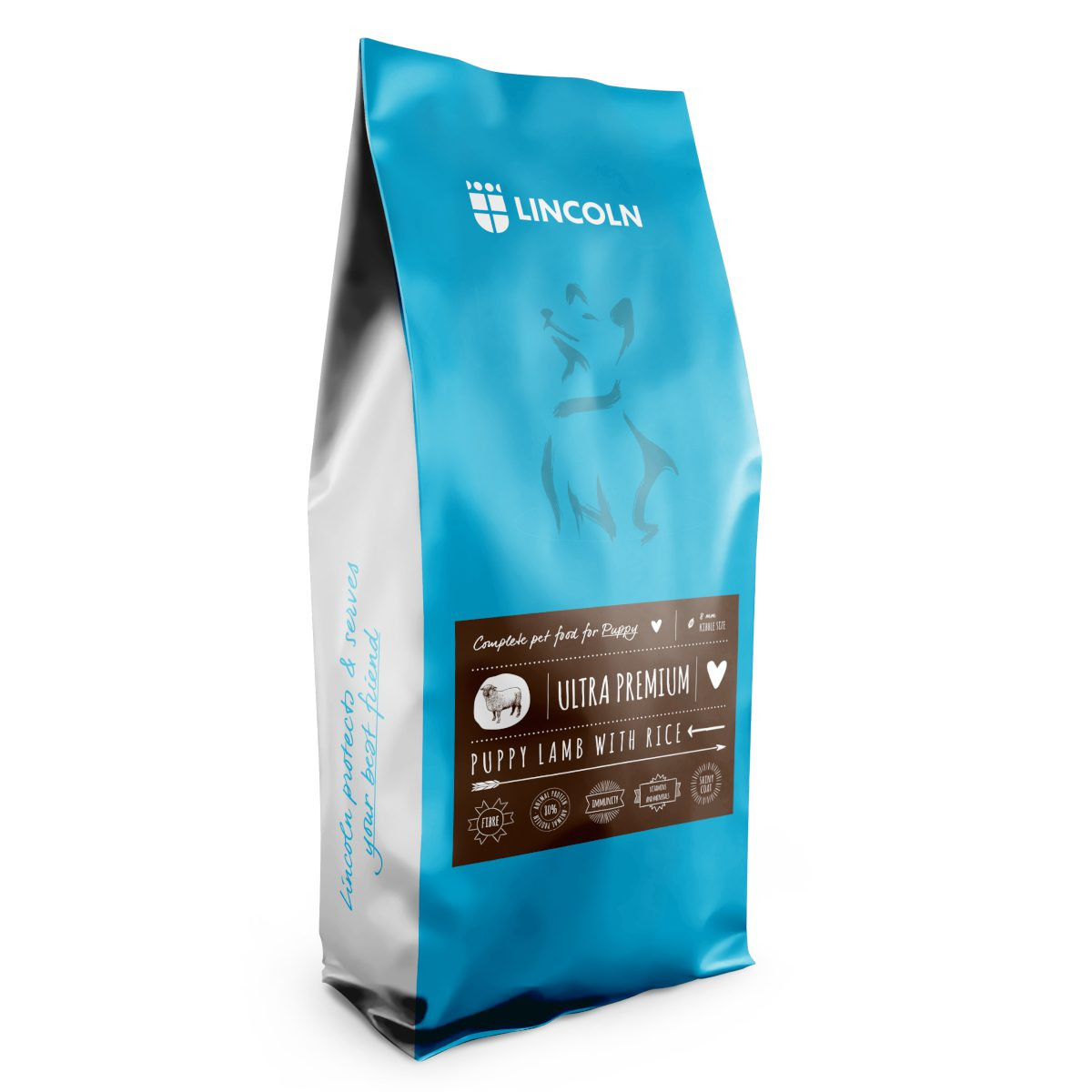 LINCOLN Ultra premium Puppy Jagnięcina z ryżem - sucha karma dla psa - 12kg - zdjęcie 1