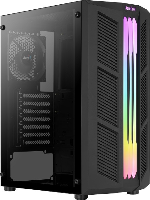 OBUDOWA AEROCOOL PGS PRIME-G-BK-v1 RGB czarna - zdjęcie 1