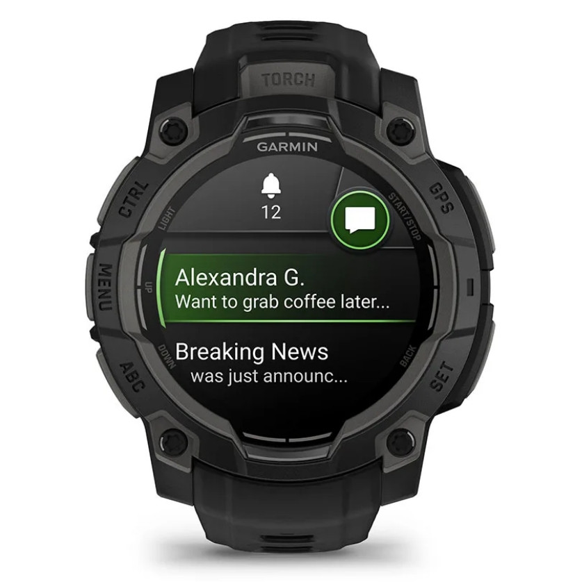 Smartwatch GARMIN Instinct 3 45mm Black - zdjęcie 6