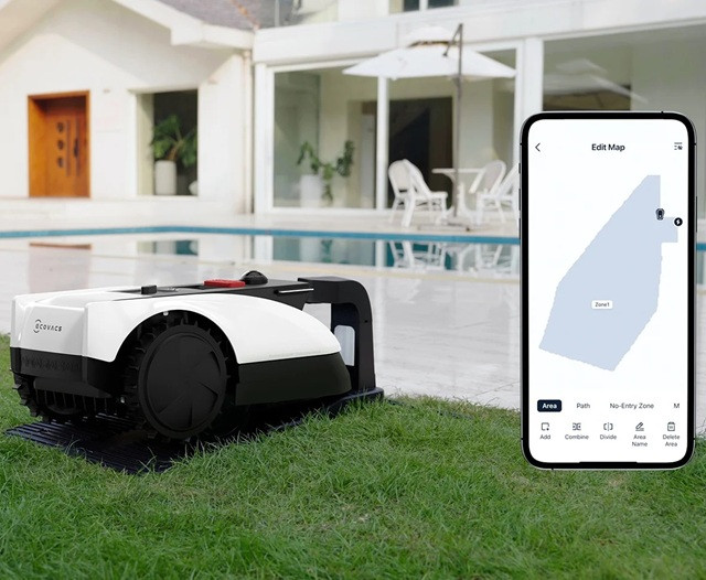 Robot do koszenia trawy Ecovacs Goat O500 Panorama (czarno-biały) - zdjęcie 11