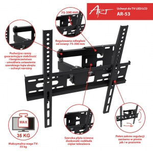 Uchwyt do telewizora ART AR-53 22"-55" 35kg - zdjęcie 1
