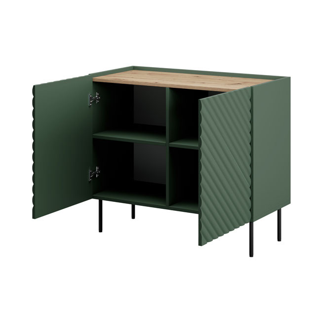 Komoda 2D ONDA 98x45xH85 zieleń - zdjęcie 2
