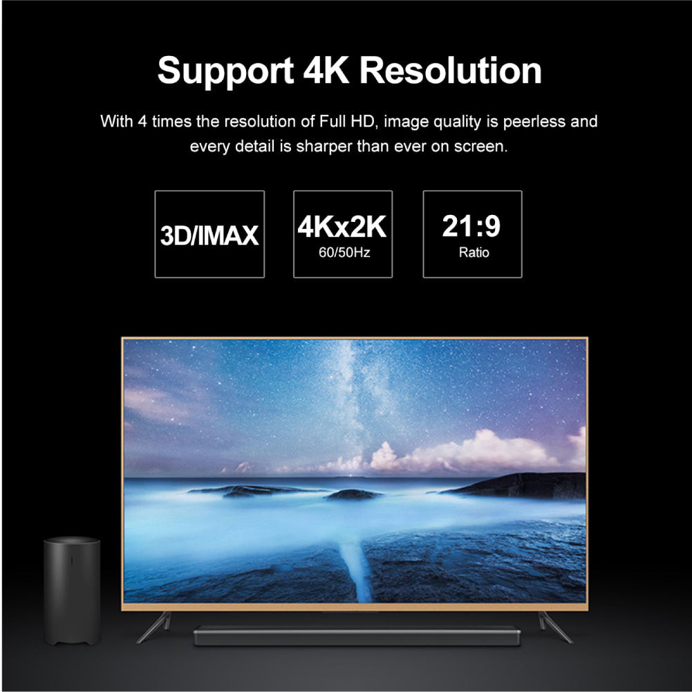 UNITEK PRZEWÓD HDMI LUX 2.0 OPLOT 1M, Y-C136RGY - zdjęcie 1