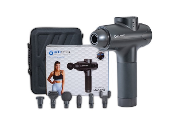 Masażer pistoletowy ORO-GUN PRO BLACK OROMED - zdjęcie 4