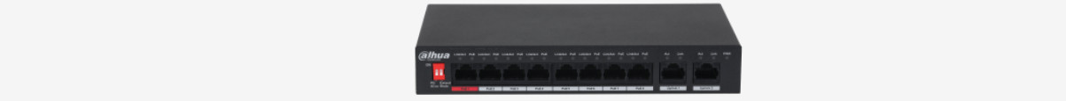 SWITCH POE PFS3010-8ET-96-V2 8-PORTOWY DAHUA - zdjęcie 1