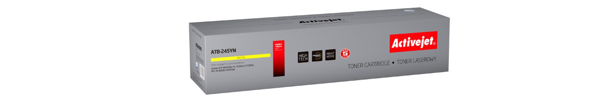 Activejet ATB-245YN Toner do drukarki Brother, Zamiennik Brother TN-245Y; Supreme; 2200 stron; żółty. - zdjęcie 6