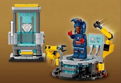 LEGO Marvel Super Heroes 76315 Laboratorium Iron Mana: Zbrojownia - zdjęcie 6