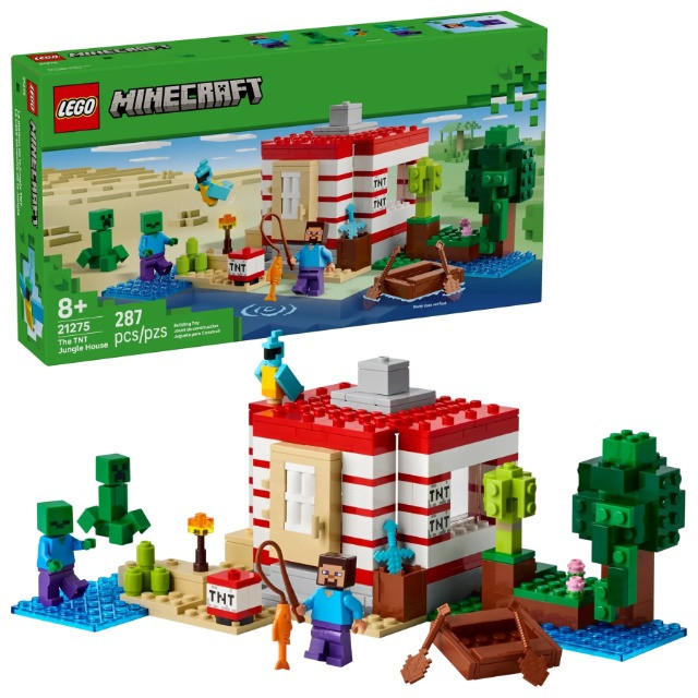 LEGO MINECRAFT 21275 THE TNT JUNGLE HOUSE - zdjęcie 1