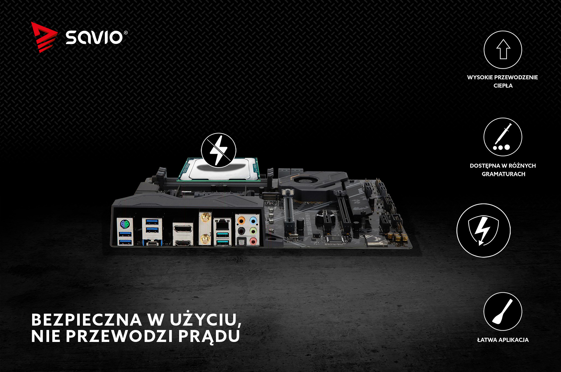 SAVIO PASTA TERMOPRZEWODZĄCA 8,5W/MK, 2G, TG-02 - zdjęcie 4
