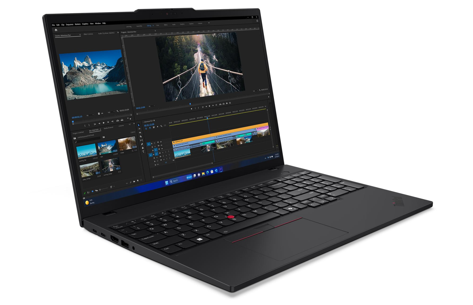Lenovo ThinkPad T16 G3 Ultra 7 155U 16.0" WUXGA IPS 300nits AG 16GB DDR5 SSD512 Arc W11Pro Black 3Y OnSite - zdjęcie 3