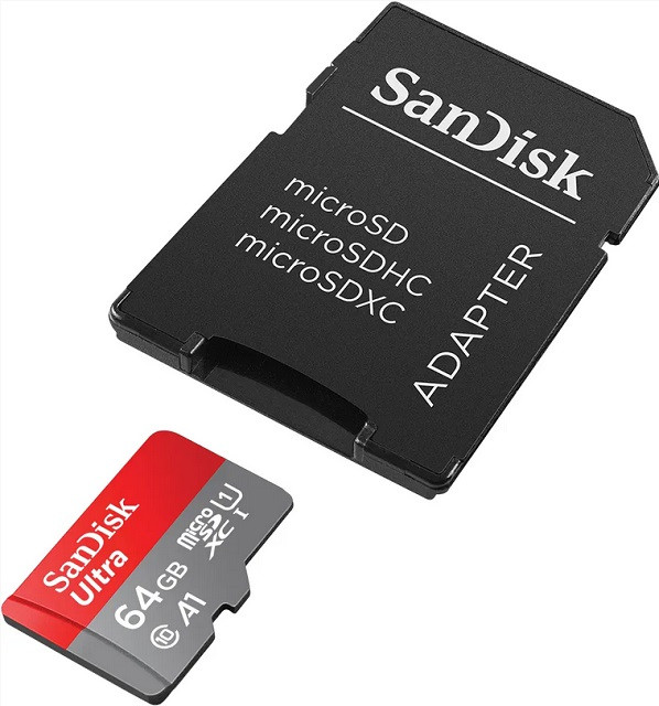 SANDISK ULTRA microSDXC 64GB 140MB/s + SD ADAPTER - zdjęcie 2