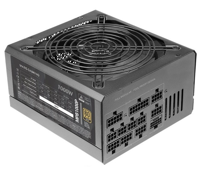 TACENS MARS MPB1000P 1000W DC-DC, ATX 3.1, PCIe 5.1, 80PLUS GOLD - zasilacz/PSU - zdjęcie 1