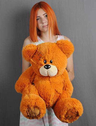 Miś TEDDY 60cm rudy - zdjęcie 1