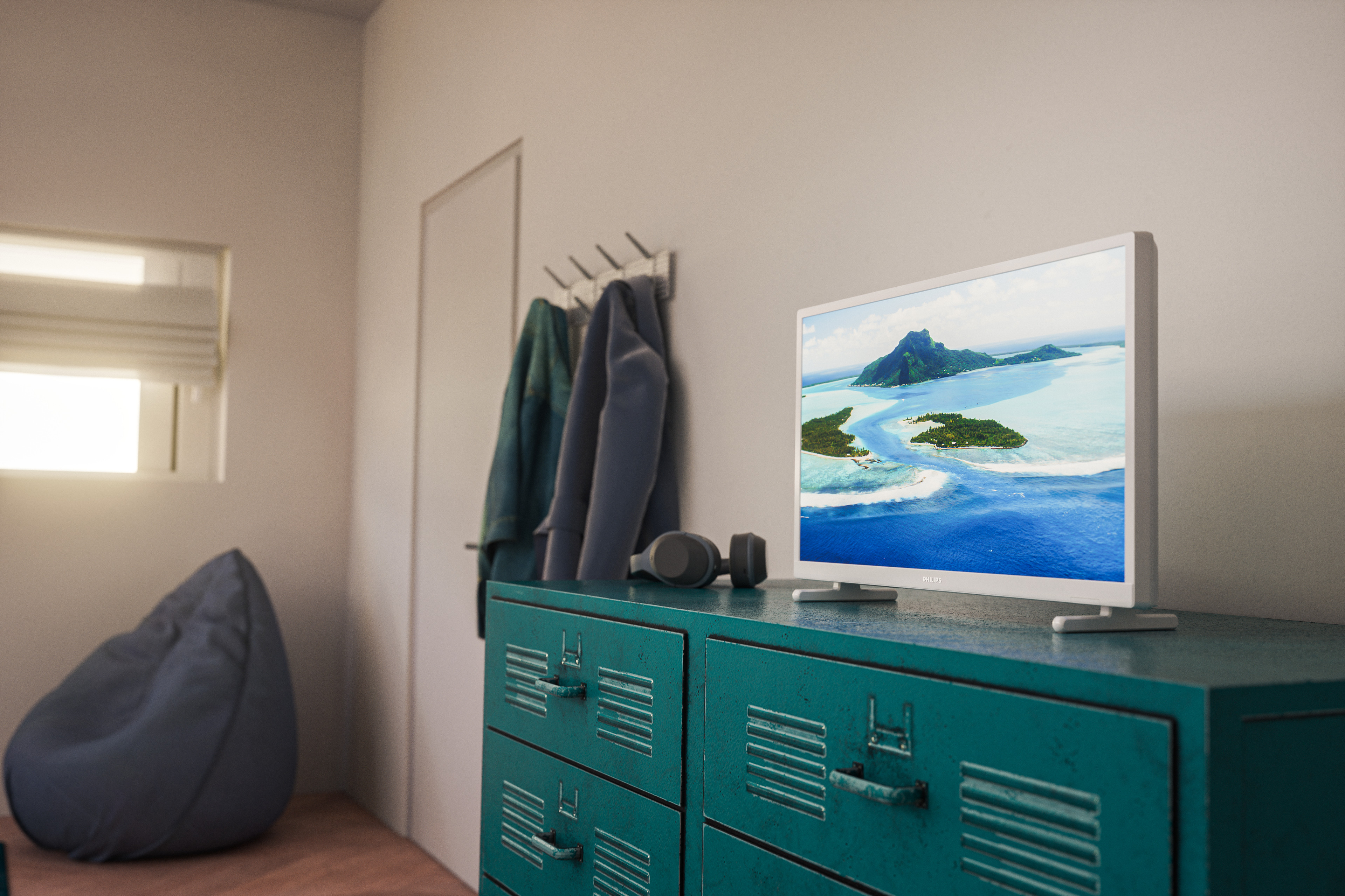 Telewizor Philips 24PHS5537/12 LED 24'' HD Ready Dolby Audio DVB-T2 Biały - zdjęcie 1