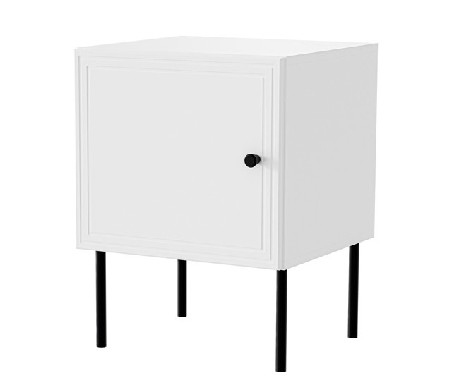 Szafka nocna 2sz PALAZZO BIS 45x39xH59 biały mat - zdjęcie 2