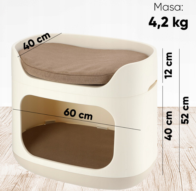 CURVER PetLife Bunk Bed 3w1 - legowisko / transporter dla psa i kota - zdjęcie 2
