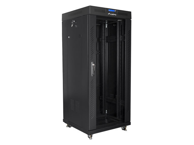 LANBERG SZAFA STOJĄCA RACK 19" 27U 600X600 CZARNA - zdjęcie 1
