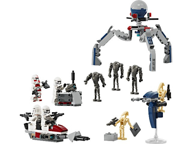 LEGO Star Wars 75372 Zestaw bitewny z żołnierzem armii klonów™ i droidem bojowym™ - zdjęcie 2